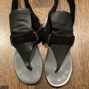 Black suede Rag & Bone sandals